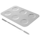 2 stücke Edelstahl Aquarell Mischtablett Kunst Farbe Zeichnung Tablett Malerei