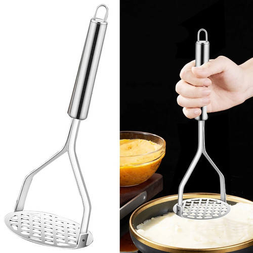 Potato Masher Stainless Steel Press Professional Vegetable Crusher ...