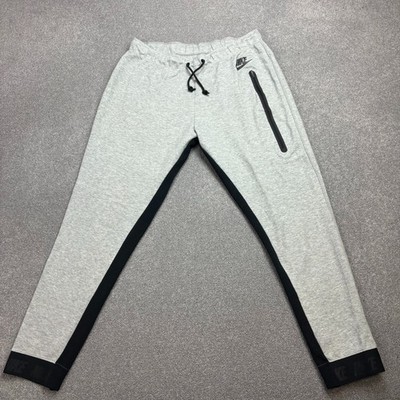 Nike Trainingshose Erwachsene Large Grau Y2K Swoosh Hip Hop Baggy Jogginghose Herren