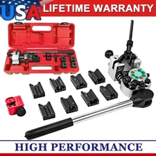 Brake Line Flaring Tool Kit 45° Single Double Bubble Flare for 3/16" 1/4" 5/16"