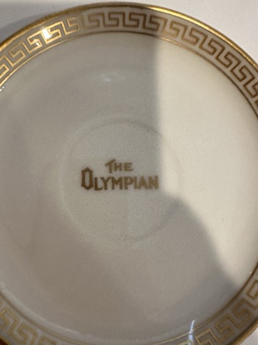 2 CMSTP&P OLYMPIAN Railroad, Limoges, Burley & Co, Chicago, Teacups & Saucers - Picture 10 of 14