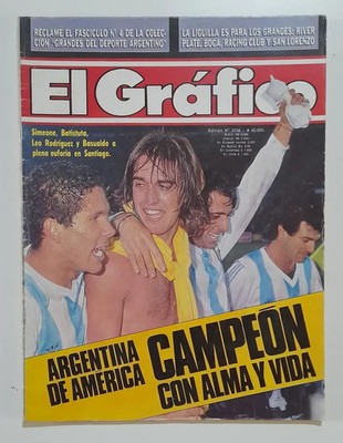 ARGENTINA COPA AMERICA CHAMPION 1991 BATISTUTA SIMEONE El Grafico 3746 Argentina