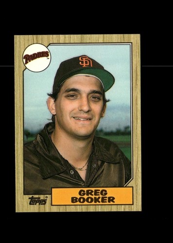 Greg Booker 1987 Topps Traded TIFFANY Baseball Card #6T San Diego Padres