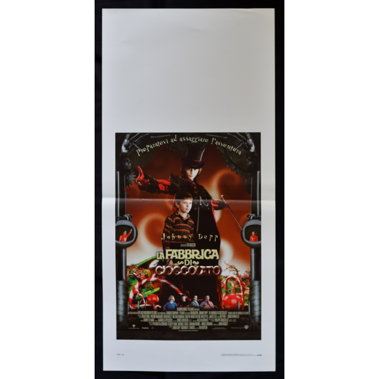 Cartel La Fábrica De Chocolate Tim Burton Johnny Depp Willy Wonka B121