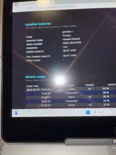 HP EliteBook Revolve 810 G2 Touchscreen 11.6" i5-5300U 4GB 128GB SSD W11 2in1 4G - Picture 11 of 15