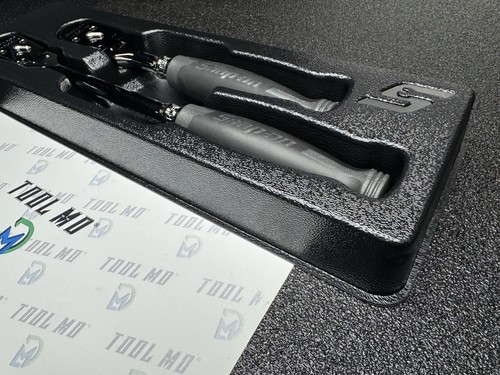 Snap-on Tools NEW DARK TITANIUM 2pc 3/8” Drive SOFT GRIP Ratchet Set RAT2FHFDT - Picture 20 of 21