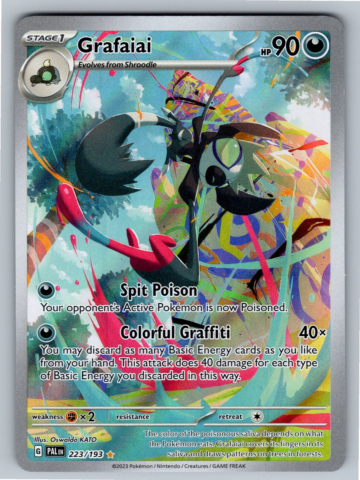 Grafaiai Illustration Rare SV02: Paldea Evolved 223/193 NM