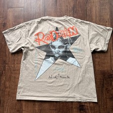 Dennis Rodman Bad as I wanna Be t-shirt Cream Size Extra Large