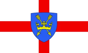 Saint Edmund Flag Church Self Adhesive Vinyl Sticker