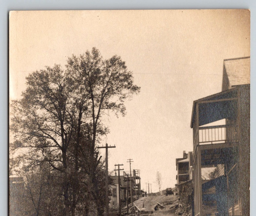 Tarjeta postal RPPC Bridges & Dirt Road in a Washington State City 1900s Artura - Imagen 3 de 4