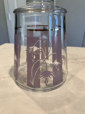Vintage Bartlett Collins Lavender Tropics Cookie jar/Canister with lid