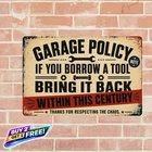 Vintage Garage Signs Man Cave Decor Retro Metal Tin Wall Plaque