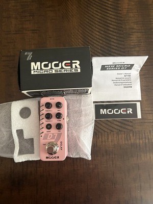 Mooer D7 Digital Delay New Micro Series Guitar Effects Pedal Pink