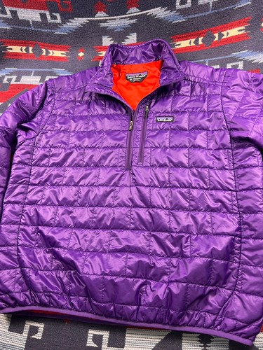 Rare! Patagonia Jacket Men’s XL Purple Nano Puff Pullover Half Zip Coat Sweater - Picture 6 of 15