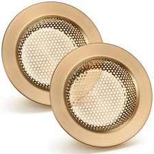 2 Pcs Sink Strainer Stainless Steel Kitchen Sink Drain Strainer Basket Cover ...