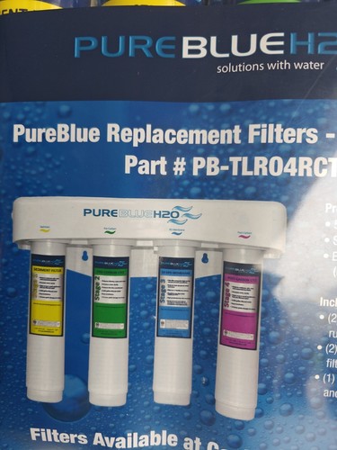 Pure Blue H2O 5PC Reverse Osmosis Filter Replacement Kit PB-TLR04RCT -New Sealed - Picture 5 of 6
