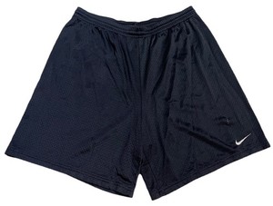 Nike Vtg 90s Made In USA Black Basketball Shorts Embroidered Swoosh Youth Sz XL