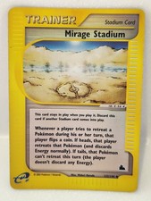 Mirage Stadium 132/144 Skyridge Reverse Holo Pokemon Card WOTC - NM