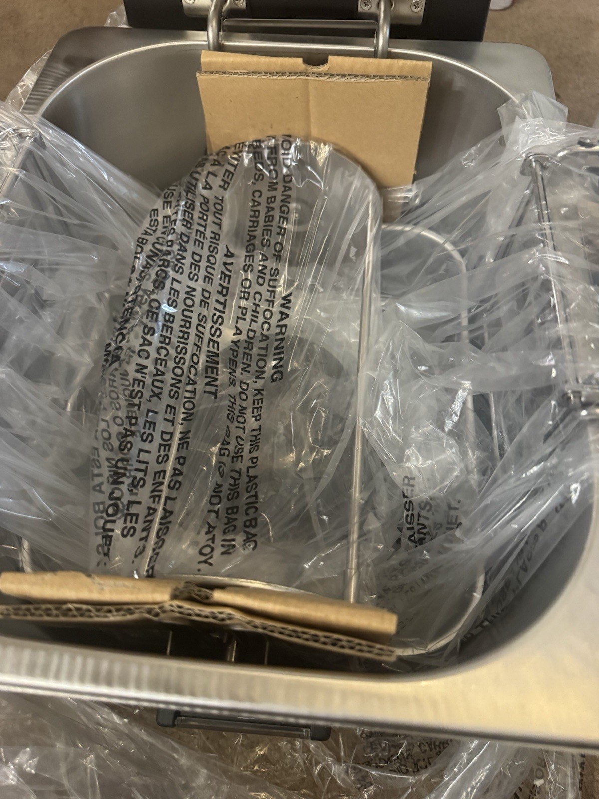 Waring Professional TF200 Rotisserie Turkey Fryer & Steamer Stainless Steel NEW