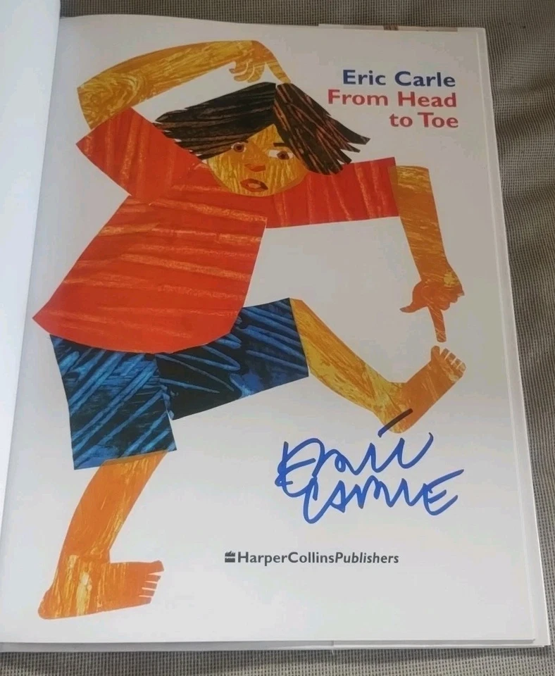 Eric Carle SIGNED From Head to Toe Hardcover Book Hungry Caterpillar Author - Image 2 of 4