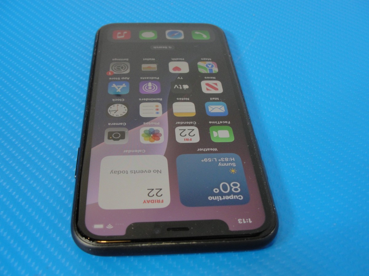 Apple iPhone 11 A2111 Spectrum 64GB Black /Dual SIM -eSIM /Good