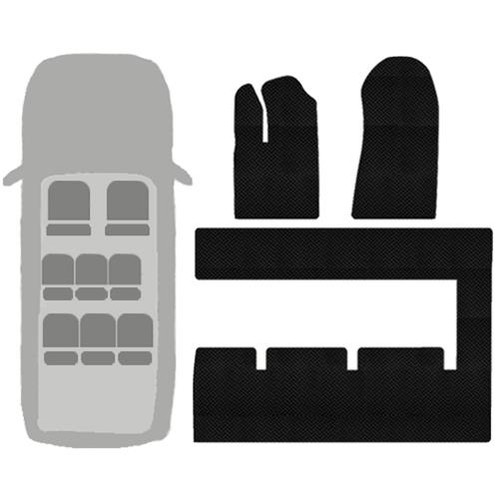 Auto Mat Store All-Weather Rubber Custom Fit Floor Mats-Ford Transit 150/250/350 - Picture 5 of 22