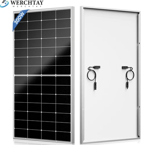 300W Watt Monocrystalline Solar Panel 12V Charging RV Camping Home Off-Grid Boat