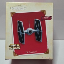 Hallmark Keepsake Ornament 2003 Star Wars TIE Fighter Handcrafted Features Sound