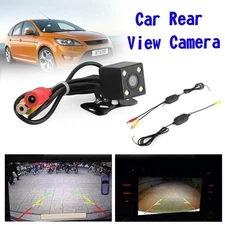 Wireless Universal 4 LED HD Backup CDD Camera Parking License Plate Camera