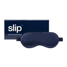 slip Pure Silk Sleep Mask - Navy 100 Mulberry Silk, Ultra Soft Comfortab...