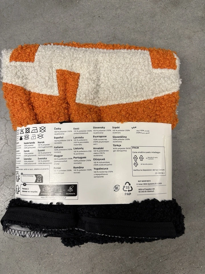 IKEA KUSTFYR housse de coussin 50x50 cm citrouille Halloween - Photo 2/3