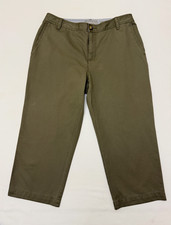 GUC Liz Claiborne Women's Olive Green Pants 100 Cotton SZ 12