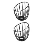 2PCS Lampshade for Hanging Light Fixture - Metal Lighting Cage Lampshade
