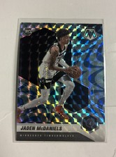 2020-21 Panini Mosaic Rookie Jaden McDaniels #235 Reactive Blue Prizm (RC)