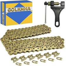 415H-110L Gold Chain W/ Connector Link 49cc 60cc 66cc 80cc 2-Stroke Engine