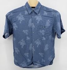 Pierre Cardin Hawaiian Shirt Men's Size L 100 Rayon Floral Tropical Aloha