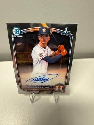 #ad Kevin Alvarez 2025 Topps Bowman Chrome 1st Auto #CPA KA Astros $37.49