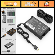 Slim 170W Laptop Charger for Lenovo ThinkPad P Series, Legion, Yoga - Power Adap