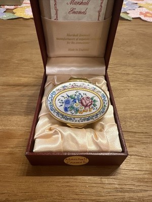 Marshall Enamels English Floral Trinket Box