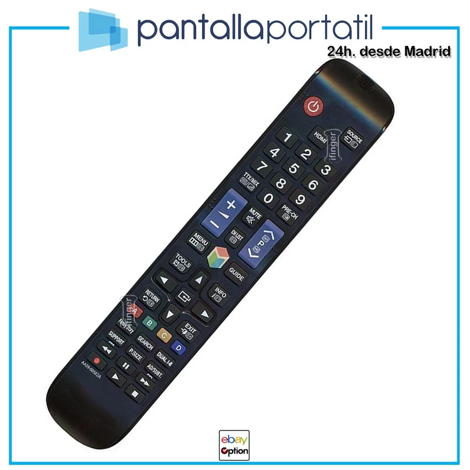 IFINGER Mando TV TELEVISION para Samsung Smart AA59-00582A CONTROL REMOTO