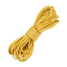 11 Yard 2mm Round Leather Cord Lacing String for DIY Crafts, Gold