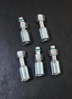 For #10 Std Barrier Hoses AC Beadlock Crimp on Fittings O-rings Female Nut 5pcs