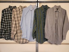 Lot Of 5 Jos A Bank Dress Shirts Men Button Up Size Medium L0007