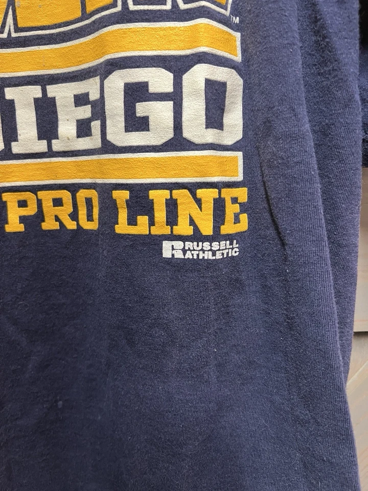 Russell Athletic Vintage San Diego Chargers Shirt Tag Size XL, Made in USA 1995 - Image 4 of 4