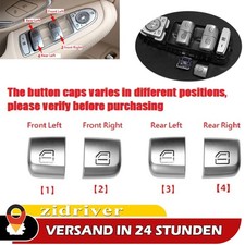 4X Fensterheber Schalter Geh&auml;use Taste R + L.f&uuml;r Mercedes W205 S205 C-Klasse DEU