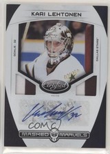 2011 Certified Marvels Materials Signatures Prime 4/10 Kari Lehtonen Auto 03hd