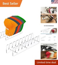 Hat Stand Organizer for Baseball Caps, Acrylic Hat Holder  Rack, 2PCS Clear ...