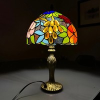 Tiffany Style Table Lamp Handcrafted Art Stained Glass Bedside Lamps Desk Light