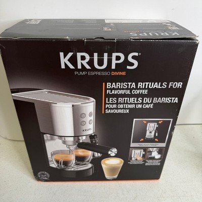 Krups Pump Espresso Machine Divine XP444C50 Stainless Steel 1350W NIB