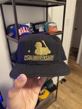 Vintage MLB Baseball Hat Cap Snapback Black Gold 125th Anniversary New Era READ